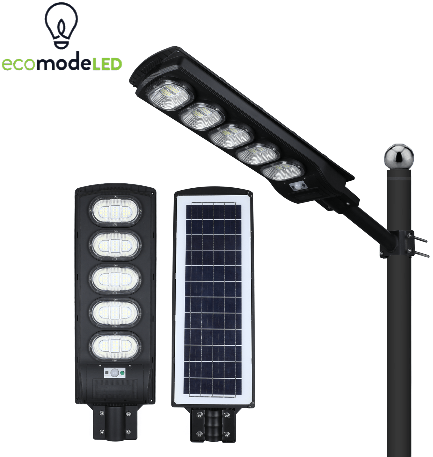thumbnail image 2 of Solar Street Lights Outdoor Waterproof PIR Motion Sensor Security Light With 3 Lighting Modes 2 of 13