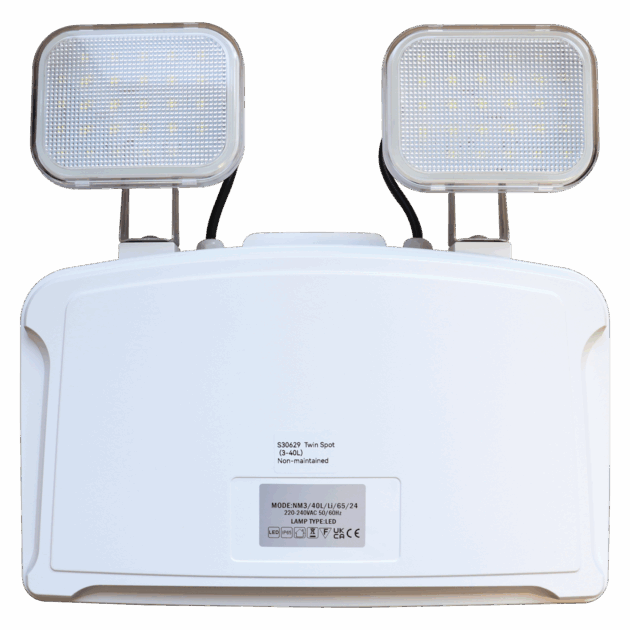 2.5w Emergency Twin Spot Light | Maintained | 6500k