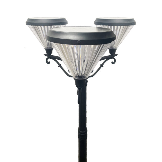 EcoMode Laurel Sensor LED Solar Street Light | 3 Head | 2m Pole Included