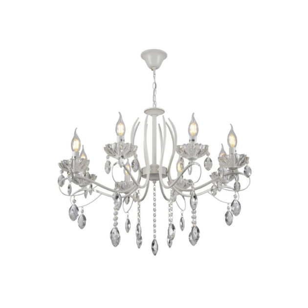 Château Crystal Chandelier | E14 Candle Bulbs | 5/8 Lamp Options