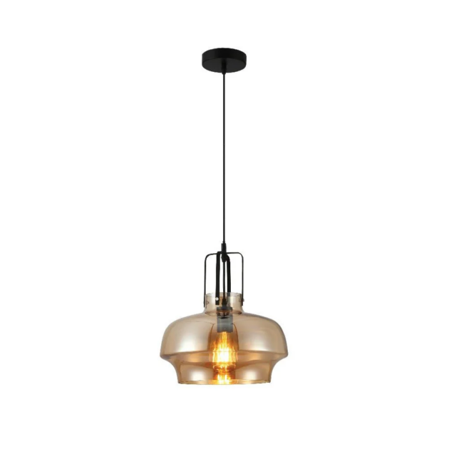 Amber Stepped Retro LED Pendant Light