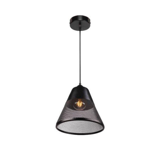 Mesh Basket LED Pendant Light | Black and White Options