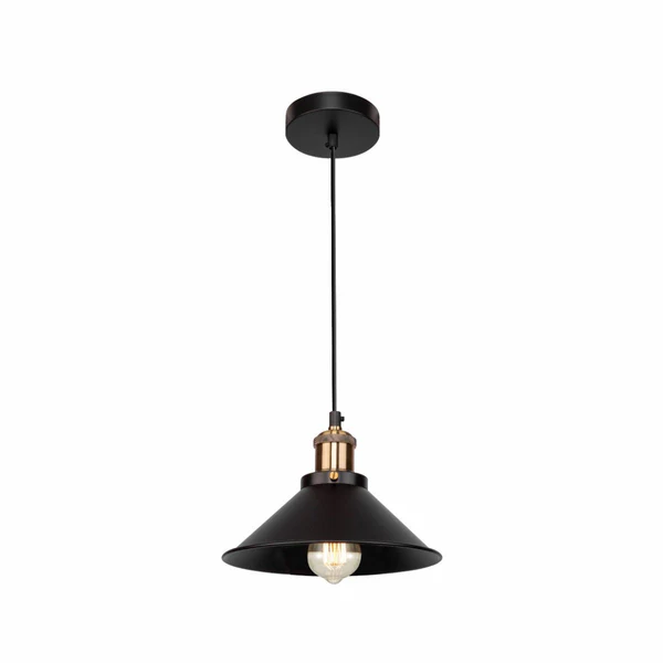 Black Funnel LED Ceiling Pendant Light | Multiple Sizes