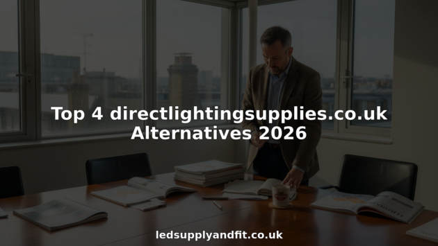 Manager reviewing lighting supplier catalogs in city office