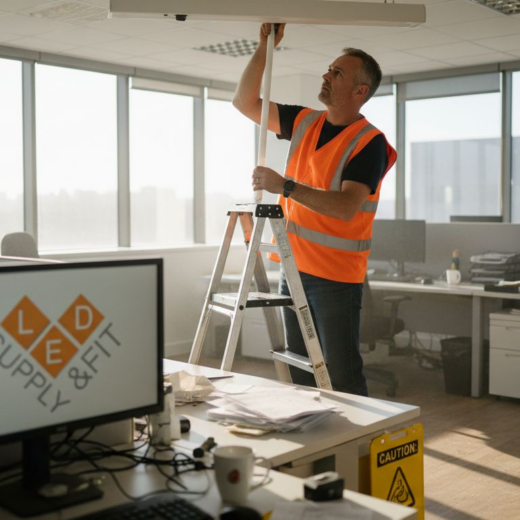 Facilities manager upgrades office lighting