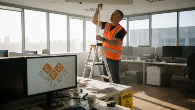 Facilities manager upgrades office lighting