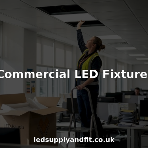 Manager installing LED panel in office ceiling