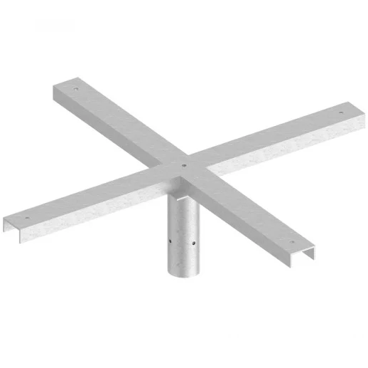 Quad Flood Light Bracket for Lamp Post/Lighting Column | Fits 76mm Column