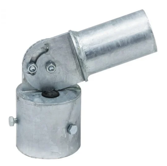 Adjustable Right Angle Spiggot/Reducer - for LED Street Light | 76mm to 60mm Adapter | Galvanised Steel