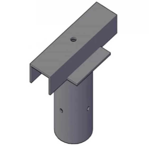 Single Flood Light Bracket for Lamp Post/Lighting Column | Fits 76mm Column