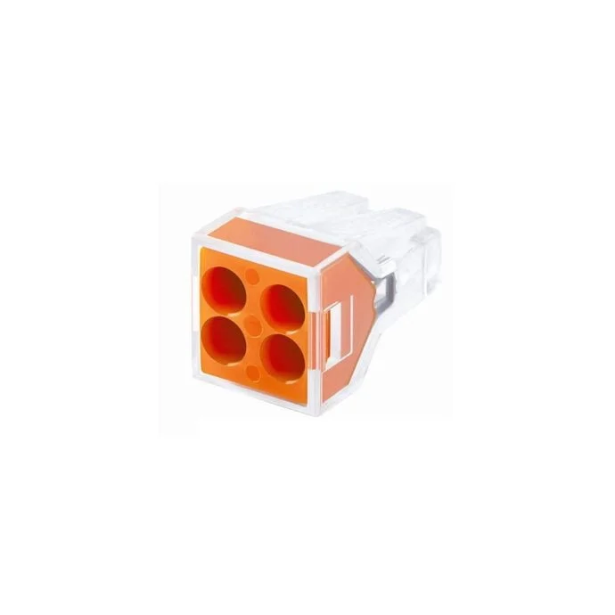 Push Wire Connector 24A | 4 Poles | Box of 100