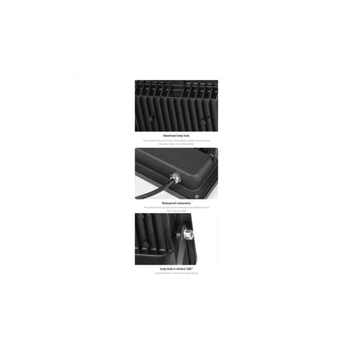50W Slim LED Floodlight 6000k | IP65 | With Optional Sensor - Image 3