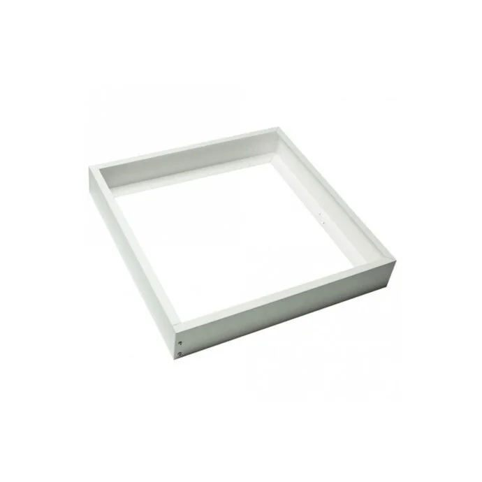 White Screwless Surface Mounting Frame LED Box Kit for LED Ceiling Panel | 600×600mm | 43mm & 62mm