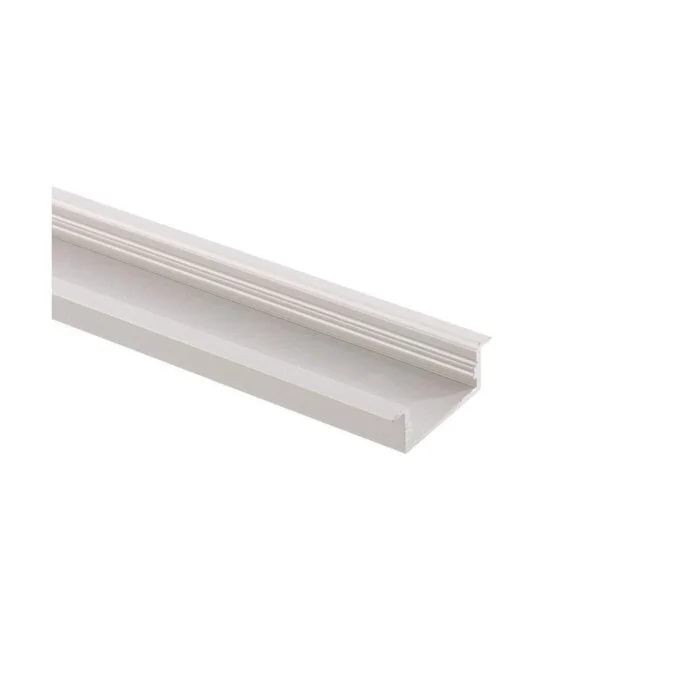 1m Aluminum Profile for a 220V Monochrome LED Strip, Translucent finish